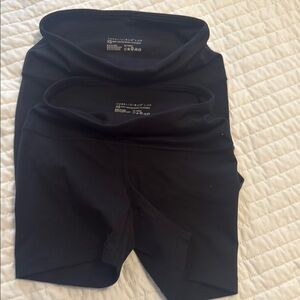 Yogalicious Black Bike Shorts with Elastic Waistband